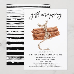 Christmas Gift Wrapping Party Invitation