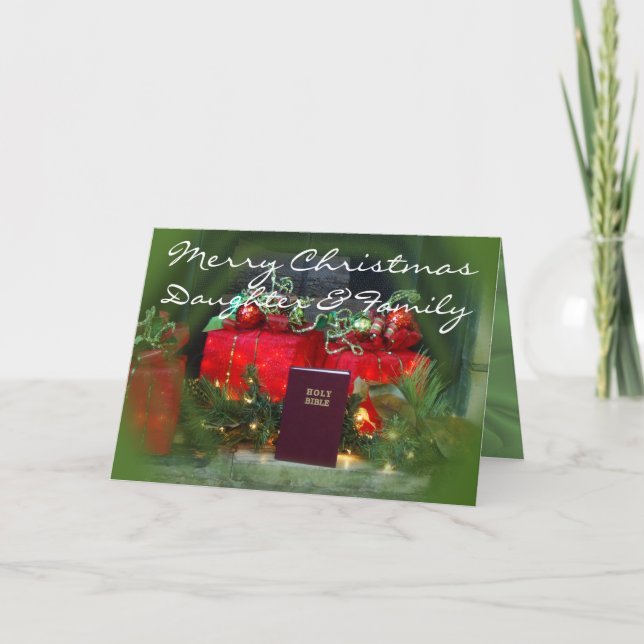 Christmas Gifts card-D- personalize Holiday Card (Front)