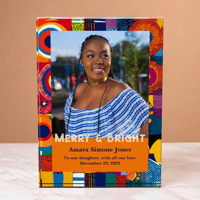 Christmas Gifts for African American Granddaughter Photo Block (Christmas Gifts for African American Granddaughter Photo Block)