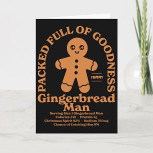 Christmas Gifts Gingerbread Man Card