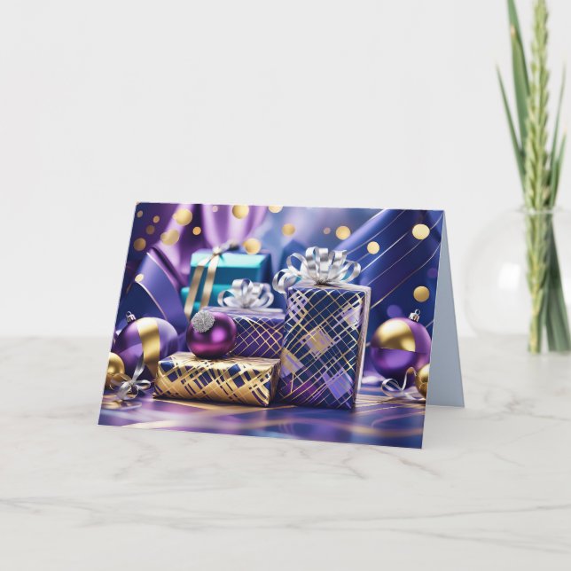 christmas gifts greeting card (Front)