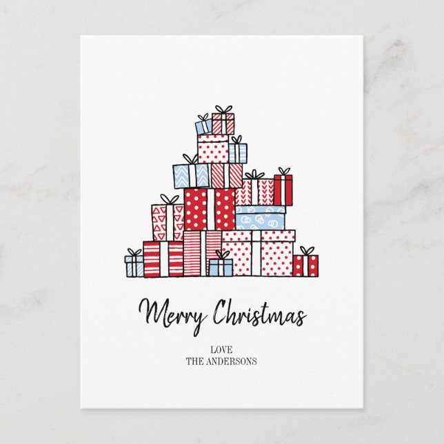 Christmas Gifts Holiday Postcard (Front)