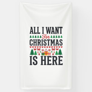 Christmas Gifts Holiday Typography Design Banner