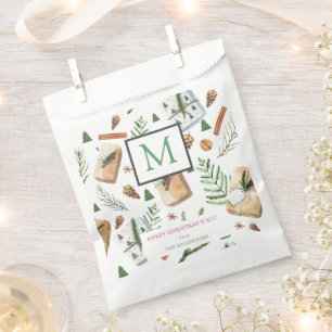 Christmas Gifts Merry Christmas Monogram Favour Bag