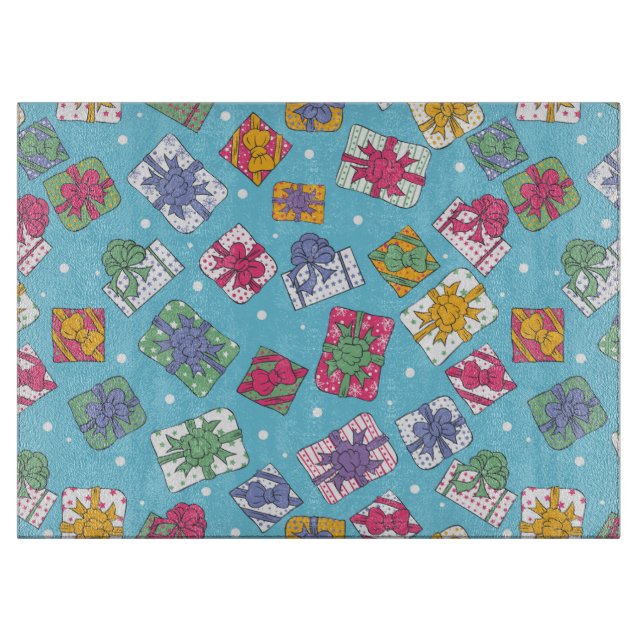 Christmas gifts pattern cutting board (Front)