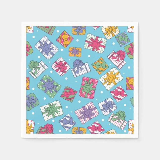 Christmas gifts pattern napkin (Front)
