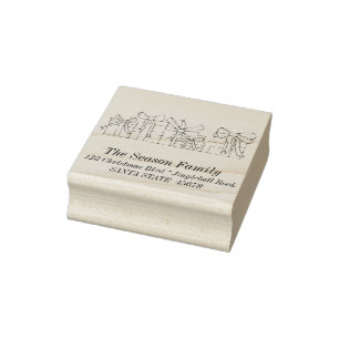 Christmas gifts return address stamp