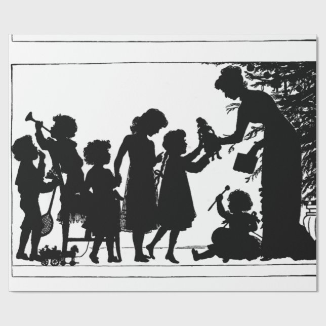 Christmas Gifts Wrapping Paper (Flat)