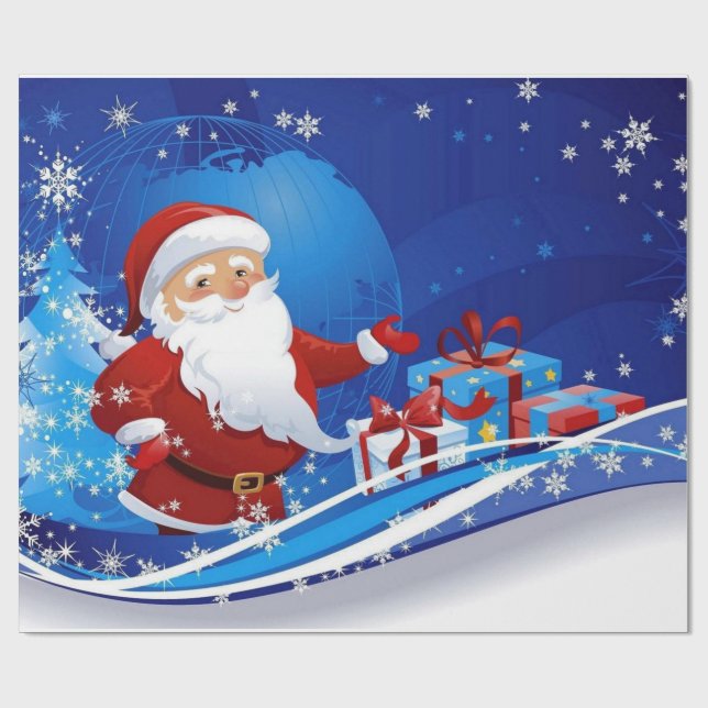 Christmas Gifts Wrapping Paper (Flat)