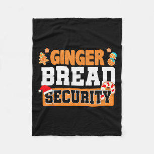 Christmas Ginger Bread Man Dads Cookie Baking Crew Fleece Blanket