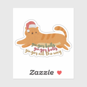 Christmas Ginger Cat Pun: Ginger All the Way