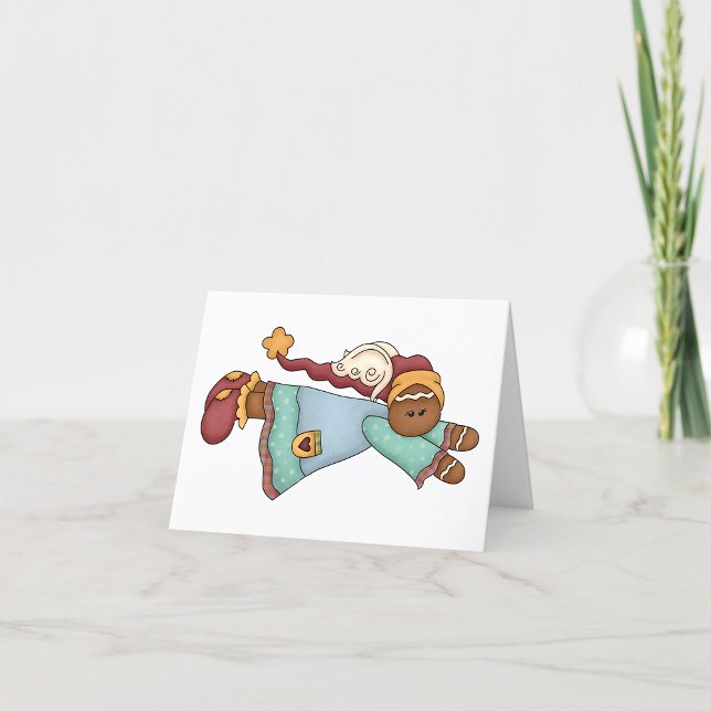 Christmas Gingerbread Angel Thank You Card (Creator Uploaded)