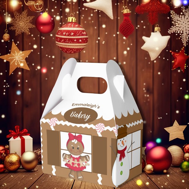 Christmas Gingerbread Bakery Cute Favour Box (Creator Uploaded)