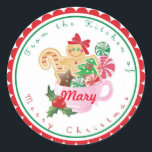 Christmas Gingerbread Baking Stickers Labels<br><div class="desc">Christmas Gingerbread Baking Stickers Labels</div>