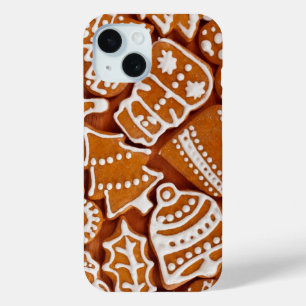 Christmas Gingerbread Biscuits iPhone 15 Case