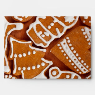 Christmas Gingerbread Biscuits Envelope