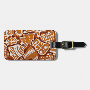 Christmas Gingerbread Biscuits Luggage Tag
