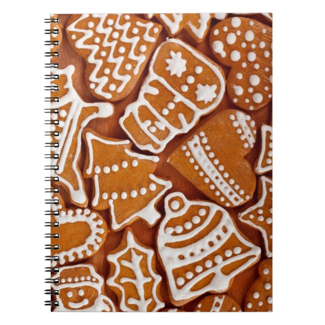 Christmas Gingerbread Biscuits Notebook (Front)