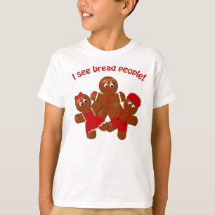 Christmas Gingerbread Bread People Funny T-shirt