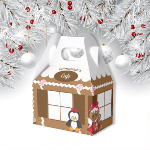 Christmas Gingerbread Cafe Cute Favour Box