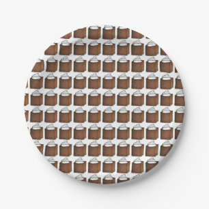 Christmas Gingerbread Cake Slice Holiday Plates