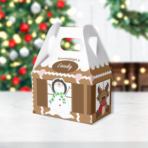 Christmas Gingerbread Candy Store Cute Favour Box