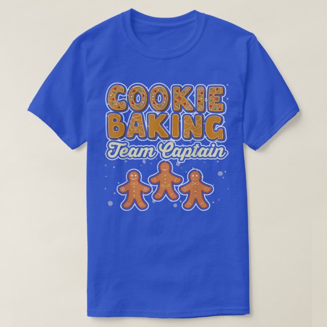 Christmas Gingerbread Cookie Baker Baking  T-Shirt (Design Front)