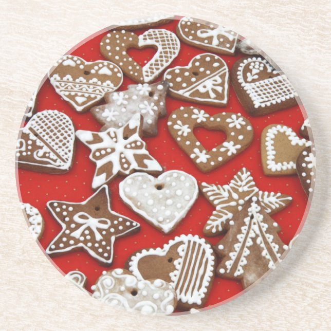 Christmas Gingerbread Cookies Coaster (Front)