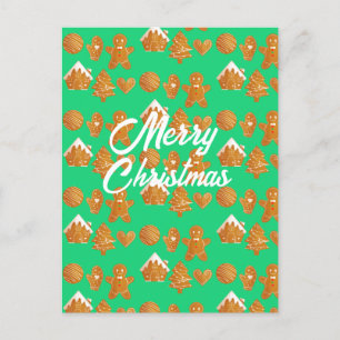 Christmas Gingerbread Cookies Postcard