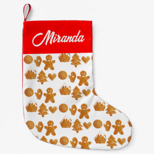 Christmas Gingerbread Cookies Small Christmas Stocking