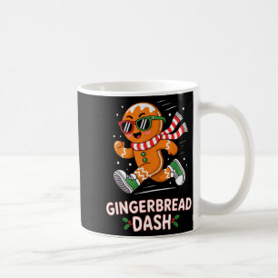 Christmas Gingerbread Dash Running Runner Xmas Mar Coffee Mug