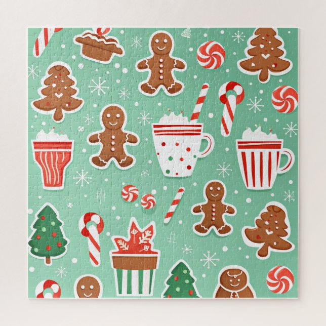 Christmas Gingerbread design Jigsaw Puzzle (Vertical)