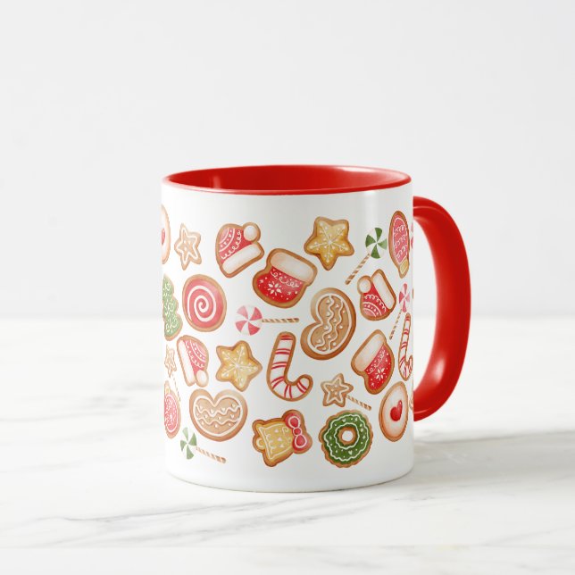 Christmas Gingerbread Festive Mug (Front Right)