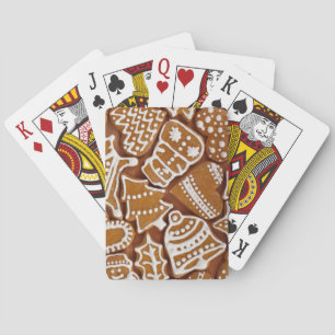 Christmas Gingerbread Holiday Cookies Playing Cards