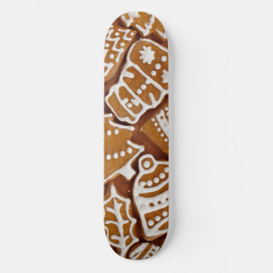 Christmas Gingerbread Holiday Cookies Skateboard