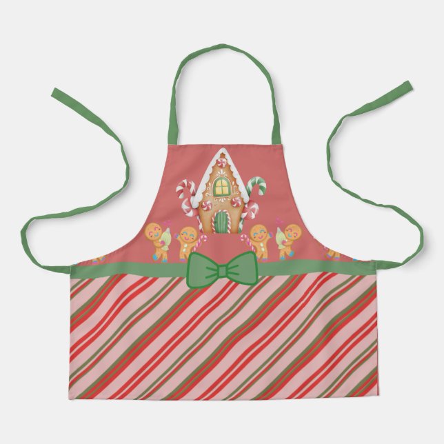 Christmas Gingerbread House Apron (Front)