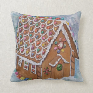 CHRISTMAS GINGERBREAD HOUSE CUSHION