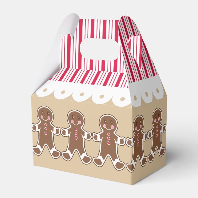 Christmas Gingerbread House Party Treats Gift Box (Front Side)