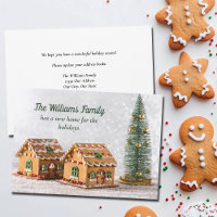 Christmas Gingerbread House Photo New Home Address