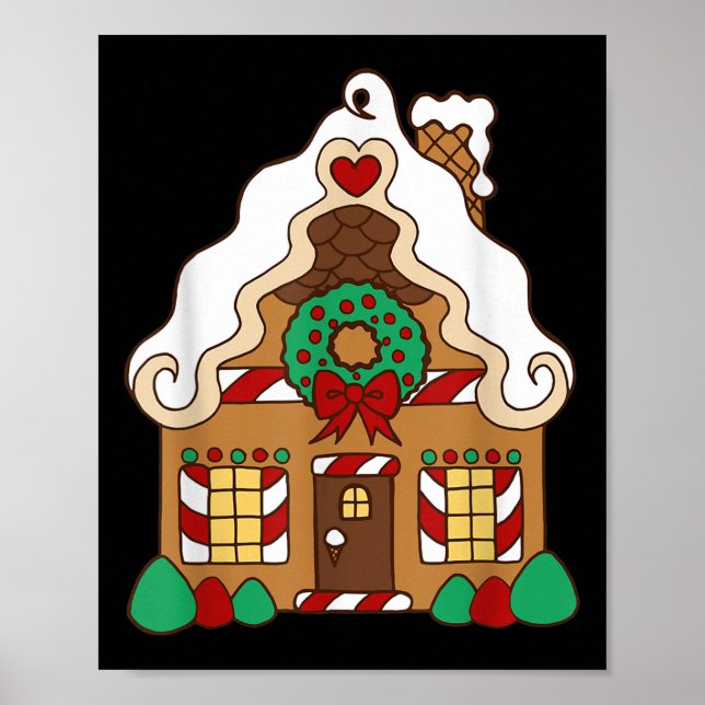 Christmas Gingerbread House  Poster (Front)