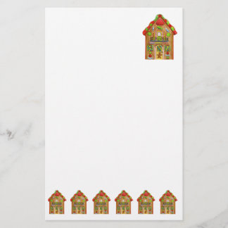 Christmas Gingerbread House Stationery