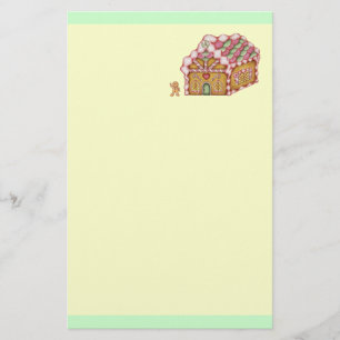 Christmas Gingerbread House Stationery