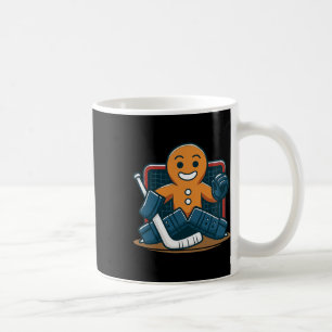 Christmas Gingerbread Ice Hockey Goalie Coffee Mug