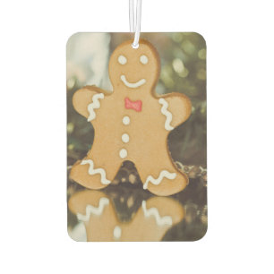 Christmas gingerbread man car air freshener