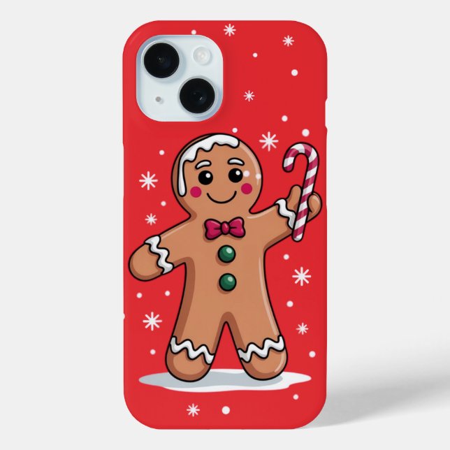 Christmas Gingerbread Man iPhone / iPad case (Back)
