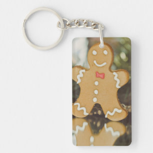 Christmas gingerbread man key ring