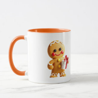 Christmas gingerbread man mug