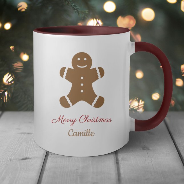Christmas Gingerbread Man  Mug (Christmas Gingerbread Man Mug)