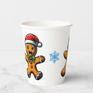 Christmas Gingerbread Man Paper Cup