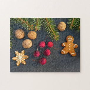 Christmas gingerbread man puzzle